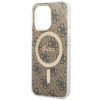 Guess GUHMP13LH4STW 4G MagSafe -kovakotelo Apple iPhone 13 Pro -puhelimelle, ruskea