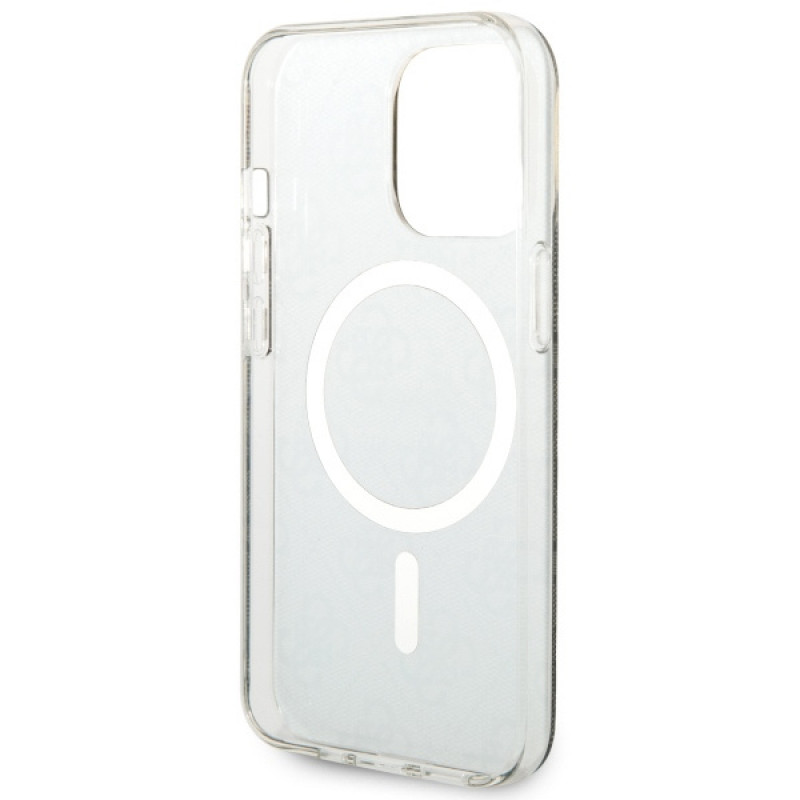 Guess GUHMP13LH4STW 4G MagSafe -kovakotelo Apple iPhone 13 Pro -puhelimelle, ruskea