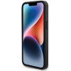 BMW BMHCP15L22RFGK Leather Diamond Pattern -kuori Apple iPhone 15 Pro -puhelimelle, musta