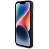 BMW BMHCP15M22NBCK Leather Carbon -kovakotelo Apple iPhone 15 Plus / 14 Plus -puhelimelle, musta
