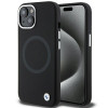 BMW BMHMP15SSILBK2 Signature Liquid Silicone MagSafe -suojakotelo Apple iPhone 15 -puhelimelle, musta