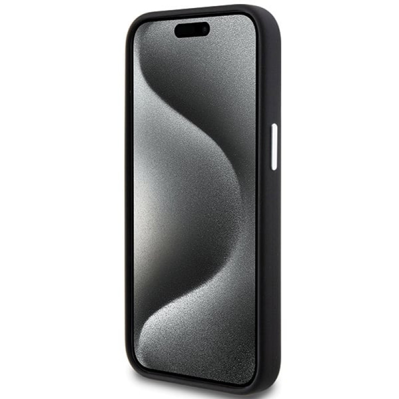 BMW BMHMP15SSILBK2 Signature Liquid Silicone MagSafe -suojakotelo Apple iPhone 15 -puhelimelle, musta