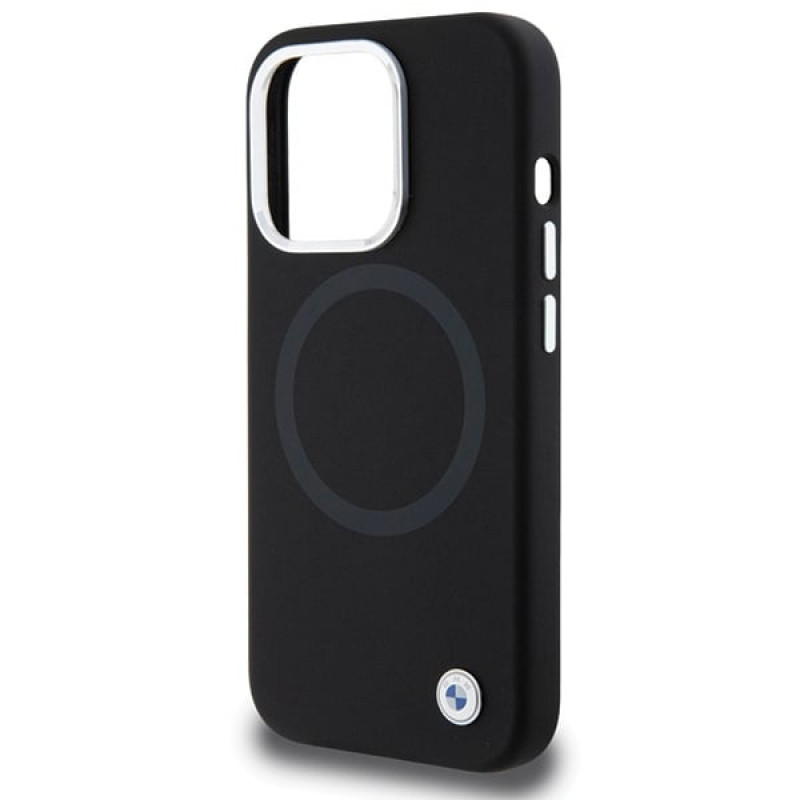 BMW BMHMP15LSILBK2 Signature Liquid Silicone MagSafe -suojakuori Apple iPhone 15 Pro -puhelimelle, musta