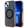 BMW BMHMP15MHTGE Gradient Bumper MagSafe -kovakotelo Apple iPhone 15 Plus / 14 Plus -puhelimelle, harmaa