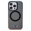 BMW BMHMP15XHTGE Gradient Bumper MagSafe -kovakotelo Apple iPhone 15 Pro Max -puhelimelle, harmaa