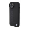 BMW BMHMP15SSLLBK Signature Logo Imprint MagSafe -kovakotelo Apple iPhone 15 -puhelimelle, musta