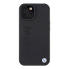 BMW BMHMP15SSLLBK Signature Logo Imprint MagSafe -kovakotelo Apple iPhone 15 -puhelimelle, musta