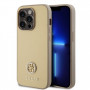 Guess GUHCP15LPS4DGPD PU 4G Strass Metal Logo -kuori Apple iPhone 15 Pro -puhelimelle, kulta