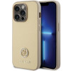 Guess GUHCP15LPS4DGPD PU 4G Strass Metal Logo -kuori Apple iPhone 15 Pro -puhelimelle, kulta
