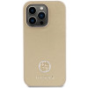 Guess GUHCP15LPS4DGPD PU 4G Strass Metal Logo -kuori Apple iPhone 15 Pro -puhelimelle, kulta