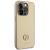 Guess GUHCP15LPS4DGPD PU 4G Strass Metal Logo -kuori Apple iPhone 15 Pro -puhelimelle, kulta