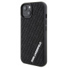 Karl Lagerfeld KLHCP15S3DMKRLK 3D Rubber Multi Logo -kovakotelo Apple iPhone 15 -puhelimelle, musta