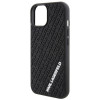 Karl Lagerfeld KLHCP15S3DMKRLK 3D Rubber Multi Logo -kovakotelo Apple iPhone 15 -puhelimelle, musta