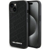 Karl Lagerfeld KLHCP15SPQKPMK Quilted K Pattern -kovakotelo Apple iPhone 15 -puhelimelle, musta