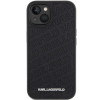Karl Lagerfeld KLHCP15SPQKPMK Quilted K Pattern -kovakotelo Apple iPhone 15 -puhelimelle, musta
