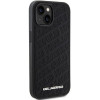 Karl Lagerfeld KLHCP15SPQKPMK Quilted K Pattern -kovakotelo Apple iPhone 15 -puhelimelle, musta