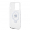 Karl Lagerfeld KLHMP15LHMRSKHH Ring Stand Karl Head MagSafe -kovakotelo Apple iPhone 15 Pro -puhelimelle