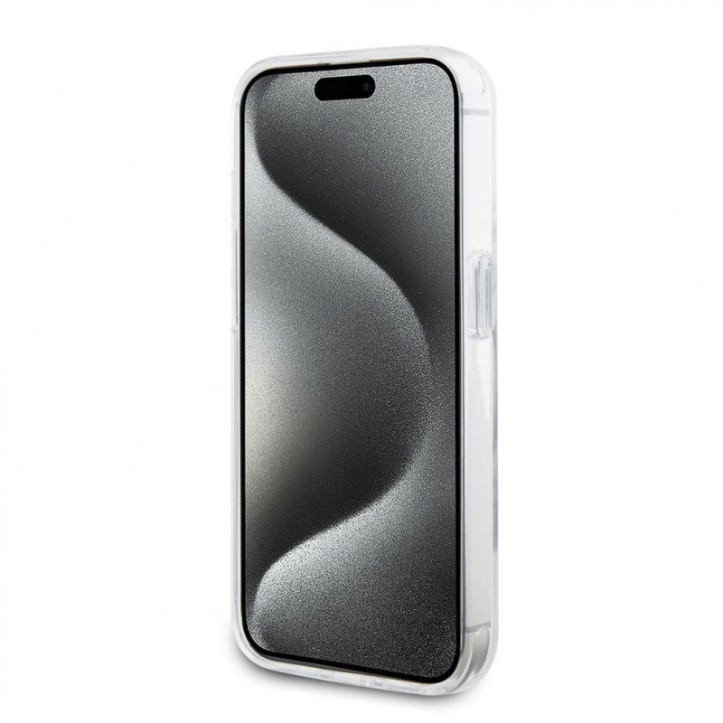 Karl Lagerfeld KLHMP15LHMRSKHH Ring Stand Karl Head MagSafe -kovakotelo Apple iPhone 15 Pro -puhelimelle