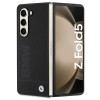 BMW BMHCZFD5SLLBK Signature Logo Imprint -kovakotelo Samsung Galaxy Z Fold5 -puhelimelle, musta