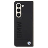 BMW BMHCZFD5SLLBK Signature Logo Imprint -kovakotelo Samsung Galaxy Z Fold5 -puhelimelle, musta