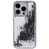 Guess GUHCP15XPSFDGSS Sequin Script Metal -kovakotelo Apple iPhone 15 Pro Max -puhelimelle, hopea