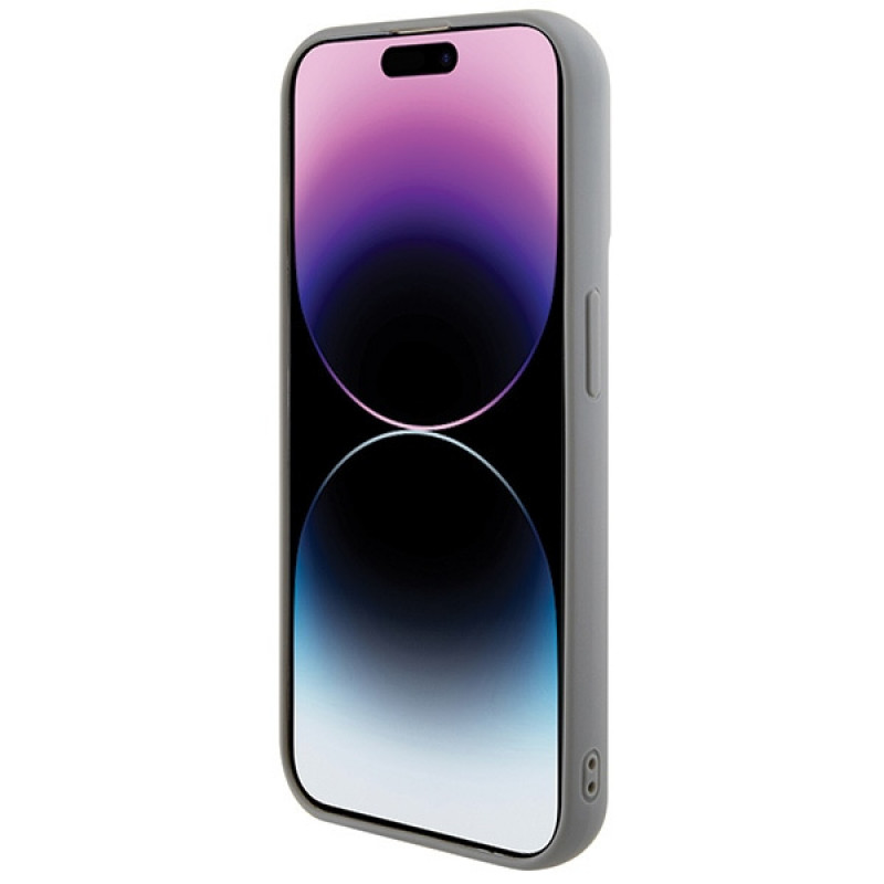 Guess GUHCP15XPSFDGSS Sequin Script Metal -kovakotelo Apple iPhone 15 Pro Max -puhelimelle, hopea