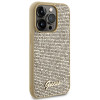 Guess GUHCP15LPMSDGSD Disco Metal Script -kovakotelo Apple iPhone 15 Pro -puhelimelle, kulta