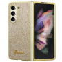 Guess GUHCZFD5HGGSHD Glitter Script -kovakotelo Samsung Galaxy Z Fold5 -puhelimelle, kulta