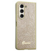 Guess GUHCZFD5HGGSHD Glitter Script -kovakotelo Samsung Galaxy Z Fold5 -puhelimelle, kulta