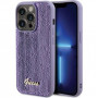 Guess GUHCP15XPSFDGSU Sequin Script Metal -kovakotelo Apple iPhone 15 Pro Max -puhelimelle, violetti