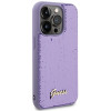 Guess GUHCP15XPSFDGSU Sequin Script Metal -kovakotelo Apple iPhone 15 Pro Max -puhelimelle, violetti
