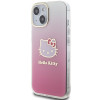 Hello Kitty HKHCP15SHDGKEP IML Gradient Electrop Kitty Head -kovakotelo Apple iPhone 15 6.1" -puhelimelle, pinkki