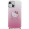 Hello Kitty HKHCP15SHDGKEP IML Gradient Electrop Kitty Head -kovakotelo Apple iPhone 15 6.1" -puhelimelle, pinkki