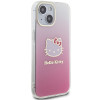 Hello Kitty HKHCP15SHDGKEP IML Gradient Electrop Kitty Head -kovakotelo Apple iPhone 15 6.1" -puhelimelle, pinkki