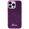 Guess GUHCP15XPMSDGSF Disco Metal Script -kovakotelo Apple iPhone 15 Pro Max -puhelimelle, violetti