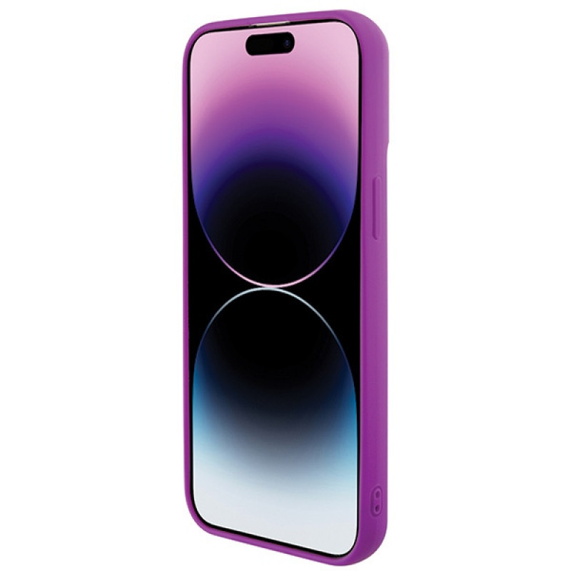 Guess GUHCP15XPMSDGSF Disco Metal Script -kovakotelo Apple iPhone 15 Pro Max -puhelimelle, violetti