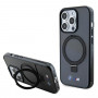 BMW BMHMP15LURSK Apple iPhone 15 Pro -kovakotelo Ring Stand M Collection MagSafe, musta