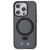 BMW BMHMP15LURSK Apple iPhone 15 Pro -kovakotelo Ring Stand M Collection MagSafe, musta