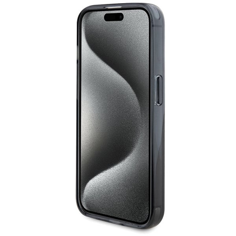 BMW BMHMP15LURSK Apple iPhone 15 Pro -kovakotelo Ring Stand M Collection MagSafe, musta