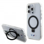 BMW BMHMP15LURST Apple iPhone 15 Pro -kovakotelo Ring Stand M Collection MagSafe, kirkas