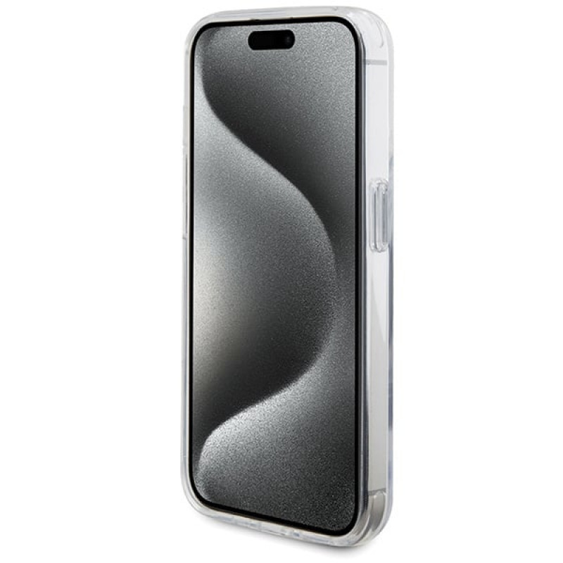 BMW BMHMP15LURST Apple iPhone 15 Pro -kovakotelo Ring Stand M Collection MagSafe, kirkas