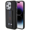 BMW BMHCP15LGSPPRK Apple iPhone 15 Pro -kovakotelo Grip Stand Smooth & Perforated, musta
