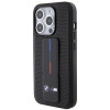 BMW BMHCP15LGSPPRK Apple iPhone 15 Pro -kovakotelo Grip Stand Smooth & Perforated, musta