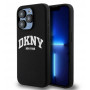 DKNY Apple iPhone 14 Pro -kovakotelo Liquid Silicone valkoinen painettu logo MagSafe, musta