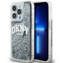 DKNY Apple iPhone 15 Pro Max -kovakuori Liquid Glitter Big Logo, musta