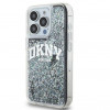 DKNY Apple iPhone 15 Pro Max -kovakuori Liquid Glitter Big Logo, musta