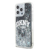 DKNY Apple iPhone 15 Pro Max -kovakuori Liquid Glitter Big Logo, musta