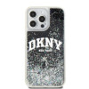 DKNY Apple iPhone 15 Pro Max -kovakuori Liquid Glitter Big Logo, musta