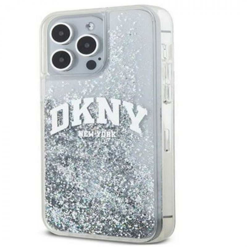 DKNY Apple iPhone 15 Pro Max -kovakuori Liquid Glitter Big Logo