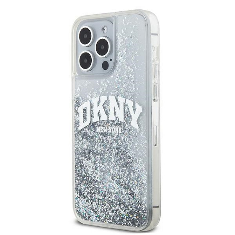 DKNY Apple iPhone 15 Pro Max -kovakuori Liquid Glitter Big Logo